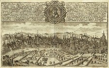 ROMA - RARA 1784 GEORGE HISLER originale antica veduta Italia Lazio Roma Veduta