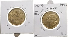 Francia - France 50 Franchi 1953 - Alluminio Bronzo, 8g, Ø 27mm KM# 918.1