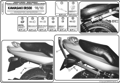 445fz givi staffe monorack - 445fz,