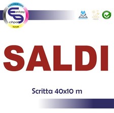 Adesivo vetrina negozio SALDI