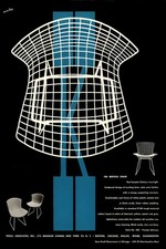 Poster vintage sedia Bertoia
