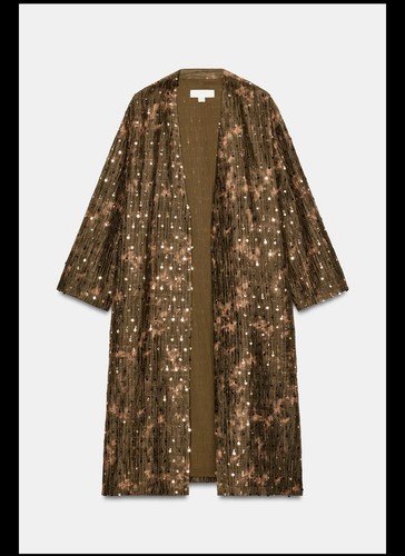 Giacca kimono lunga - zara, con