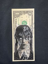 Mercoledì Adams Street Art Edition Dollar Bill dipinto tatuaggio arte graffiti arte