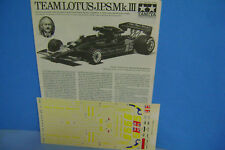 KIT LOTUS TEAM F.1 J.P.S Mk III TAMIYA 1/20 F.1 1977/78.