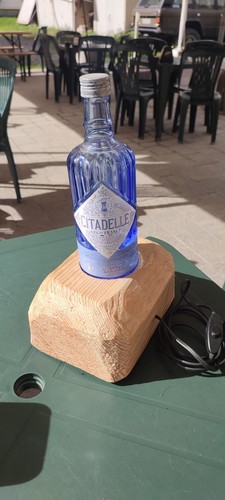 Lampada artigianale fatta con