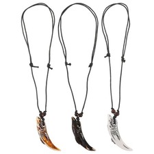  3 collane con denti di