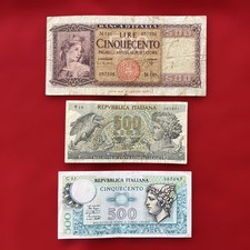 Set banconote 500 lire