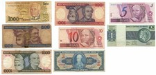 LOT 8 BANKNOTES BANCO CENTRAL DO BRASIL MB/BB
