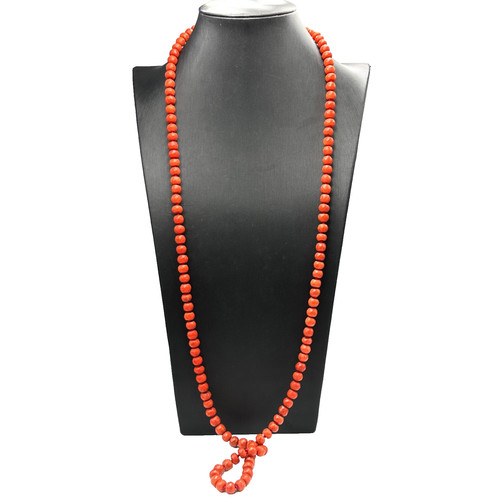 Collana lunga corallo - collana,