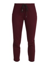 top trendy Pantaloni donna jogger con coulisse - bordeaux