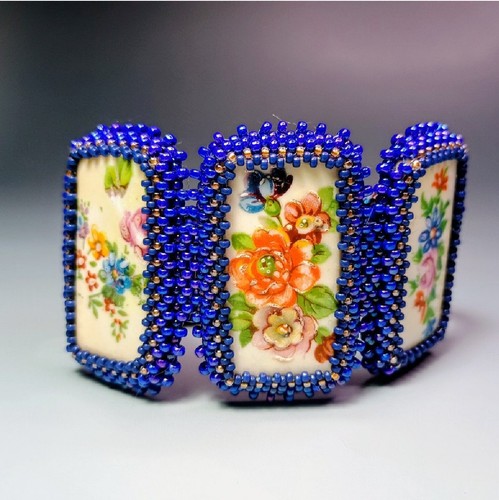 Bracciale artigianale vetro - bracciale,