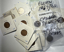 Lotto di 11 penny UNC 1967 BU