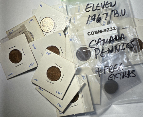 Lotto penny unc 1967 bu - di, 11