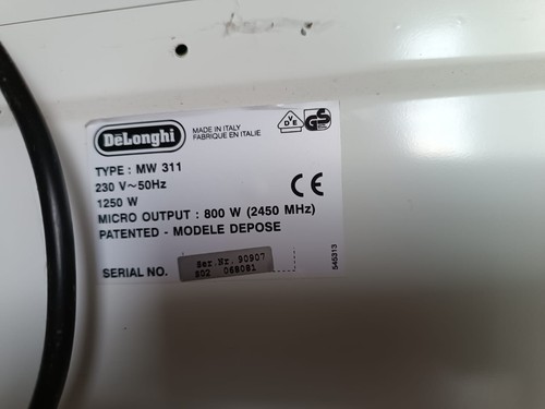 Ricambi microonde delonghi - ricambi,