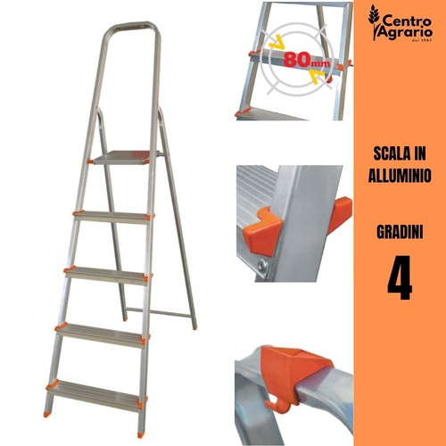 Scala alluminio stella - alluminio, con