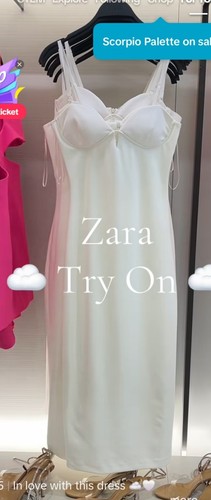 Abito midi zara bianco con - bianco,