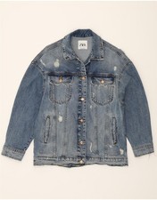ZARA Giacca donna denim UK 14