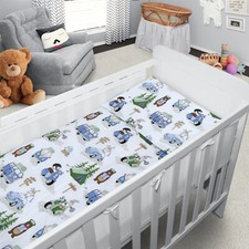 Set Biancheria da Letto per Bambini 6 Pezzi - Copripiumino, Cuscino e Materasso Essential Lettino