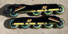 Telaio vintage K2 Extreme World out 5 ruote lama a rulli in linea velocità skate 80 mm