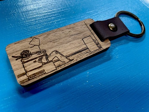 Portachiavi legno jbl - portachiavi,