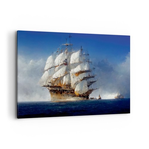 Quadro tela 100x70cm oceano - su,