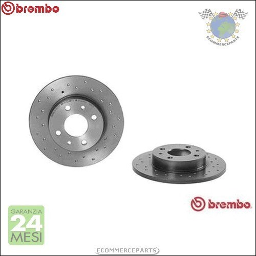 Kit coppia dischi freno forati - kit,