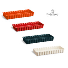 EMILE HENRY TORTIERA TEGLIA RETTANGOLARE DOLCI 36,5x15xh5 cm CERAMICA FLAME®