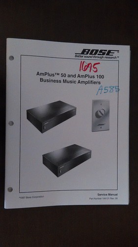 Bose amplus 100 manuale - amplus,
