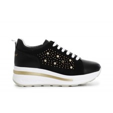 Cafe Noir SNEAKERS IN PELLE SCAMOSCIATA E STRASS - C1DN1028