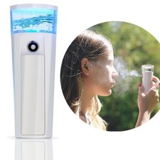 NANO SAUNA FACCIALE COMPATTO 969 PORTATILE PALMARE PULIZIA VISO VAPORE RICARICA