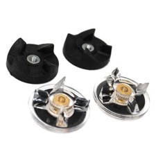 SET 2 INGRANAGGI TRASPARENTI + 2 GOMMINI NERI ELICA RICAMBI PER MAGIC BULLET