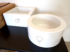 COPPIA LAVABO DA APPOGGIO LUI E LEI LAVANDINO CON DECORAZIONE STRASS SWAROVSKI