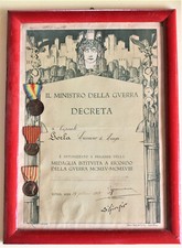 DIPLOMA PER LA MEDAGLIA DELLA