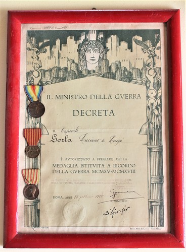 Diploma per medaglia della - la,