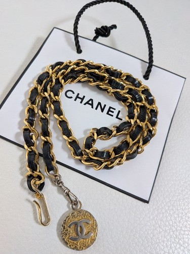 Cintura catena chanel oro nero - catena,