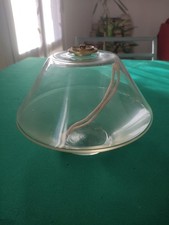 Lampada a Olio in vetro trasparente diametro 14 e alta cm. 10.