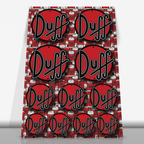 Foglio adesivo duff beer - duff, con