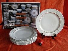 6 Piatti Piani Porcellana di