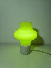 Lampada space Age in vetro di Murano verde e bianca design midcentury anni 60