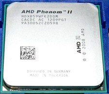   Phenom II X2 B59 3,4 GHz 2x512 KB/6 MB socket L3 AM3 processore CPU dual-core *af