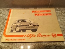 libretto manuale uso manutenzione ALFA ROMEO 75 Twin Spark 3.0 V6 prima edizione