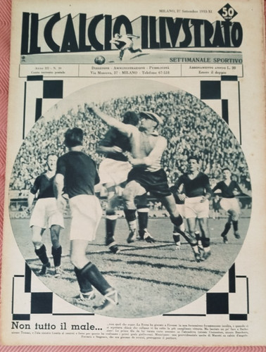 Calcio illustrato 1933 - 39,