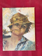 RARO ANTICO DIPINTO AD OLIO: "Monello" - Scuola Napoletana - Firmato -1939!!!