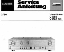 GRUNDIG V1000, V1000 GB
