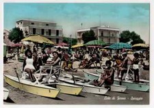 A2 CARTOLINA  LIDO DI FERMO SPIAGGIA ANIMATA FERMO  NON VIAGGIATA 