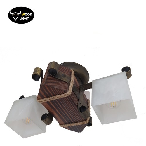 Lampada legno lampadario - legno,,