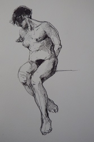 Inchiostro disegno nudo - disegno,