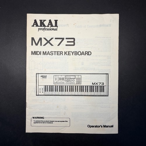Vintage akai mx73 - vintage, midi