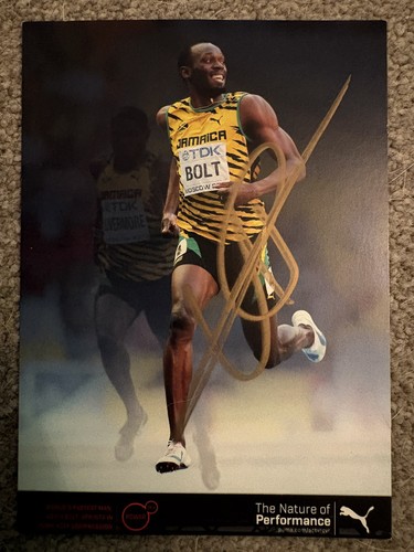 Signed photo usain - signed,