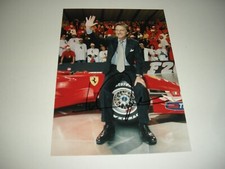 FERRARI ALFA ROMEO F1 FOTO " LUCA DI MONTEZEMOLO CON AUTOGRAFO  " 21X15 - NUOVA